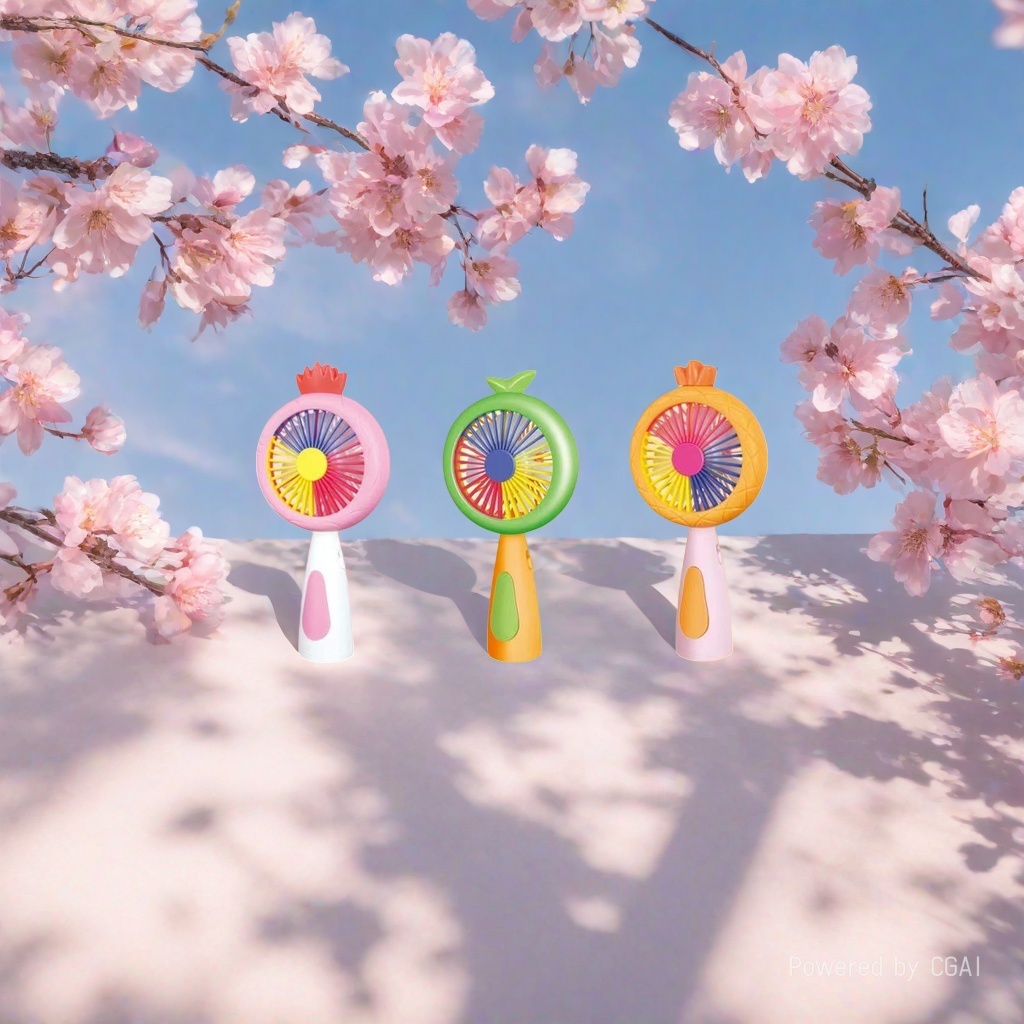 New high-appearance-level color portable handheld fan for students with silent charging Specification image