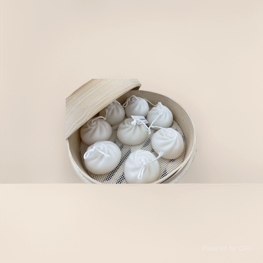 小笼包香薰蜡烛装饰摆件餐厅装饰蜡烛