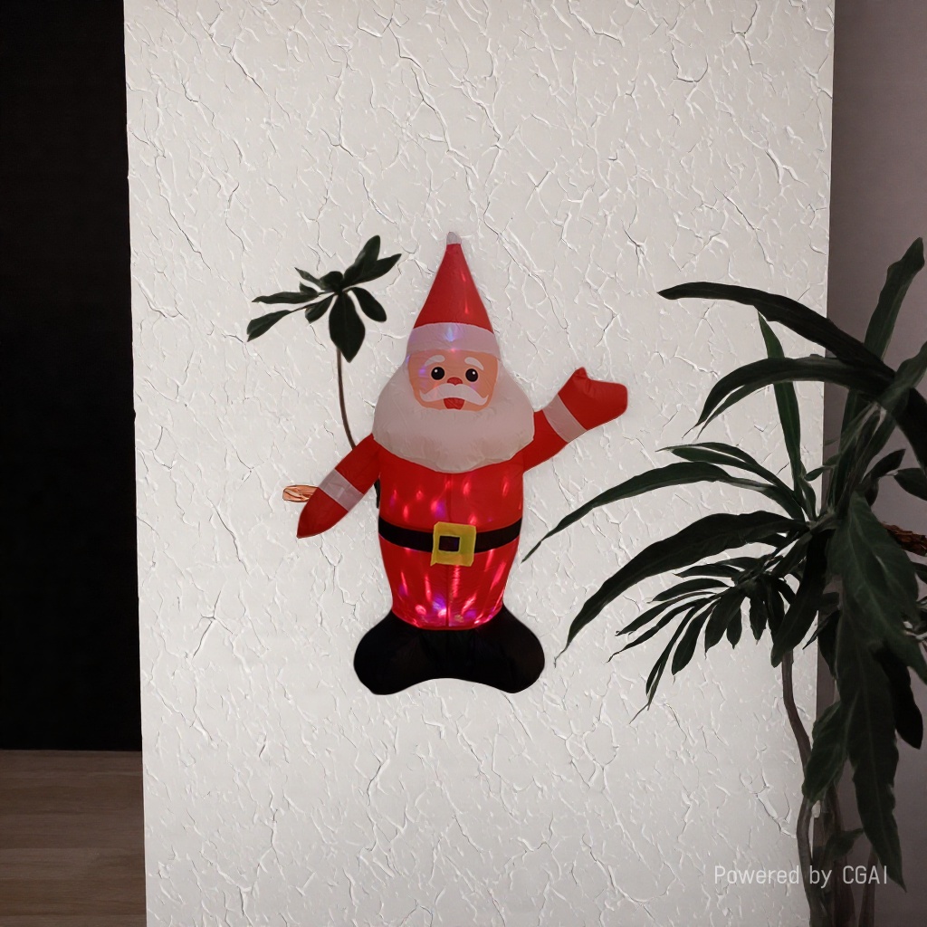 Cartoon inflatable toys, red glowing Santa Claus inflatable dolls, inflatable figures, clothing, large balloons, children's outdoor animal balloons details Picture