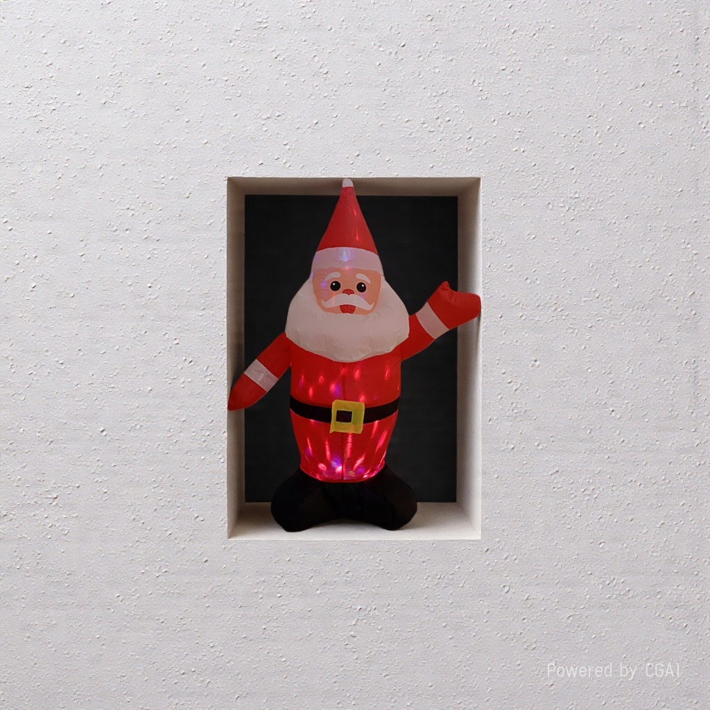 Cartoon inflatable toys, red glowing Santa Claus inflatable dolls, inflatable figures, clothing, large balloons, children's outdoor animal balloons Item Picture