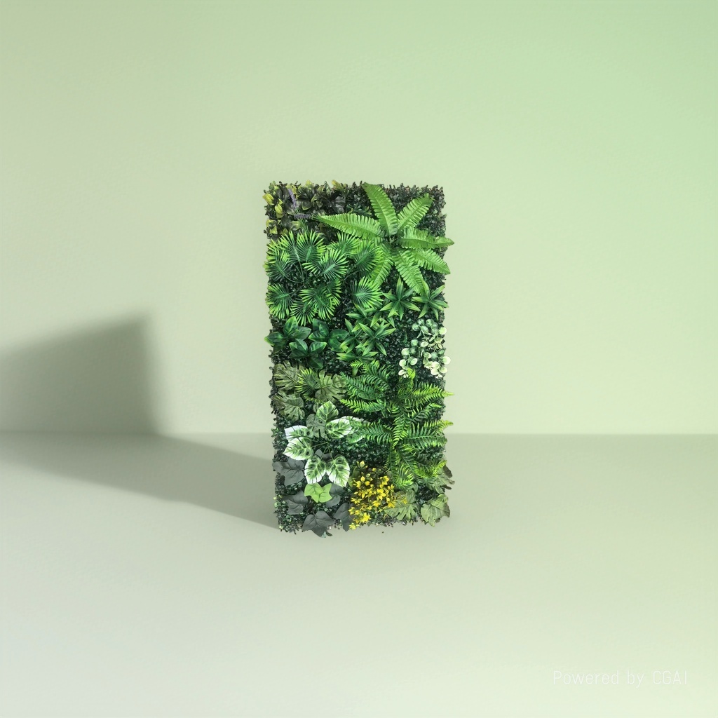 DIY set of Miniature landscape of artificial Marigold green Plant wall with artificial flower plant blind box Specification image