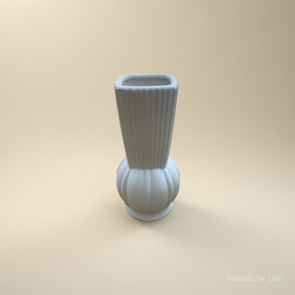 White striped creative ceramic vase, large tea vase, acrylic decorative vase Specification image