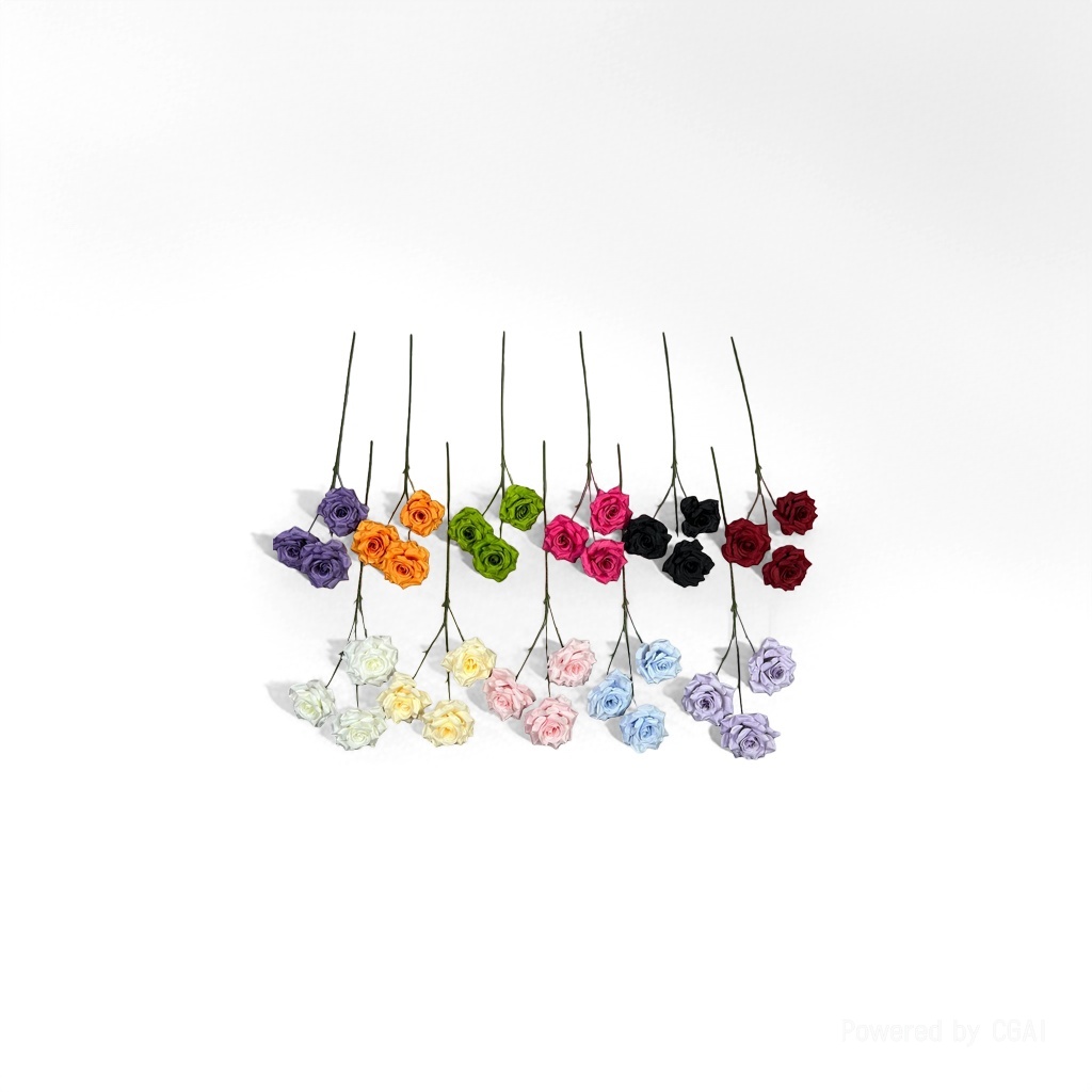 Artificial rose, colorful artificial rose, wedding romantic knitted decorative items Application Scenario