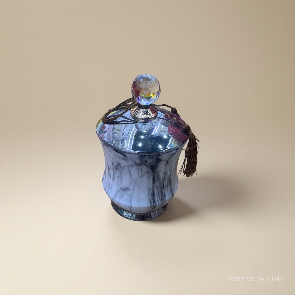 Chaji Feng Ceramic hand sanitizer bottle with marble-patterned crystal top cap ceramic bottle Application Scenario