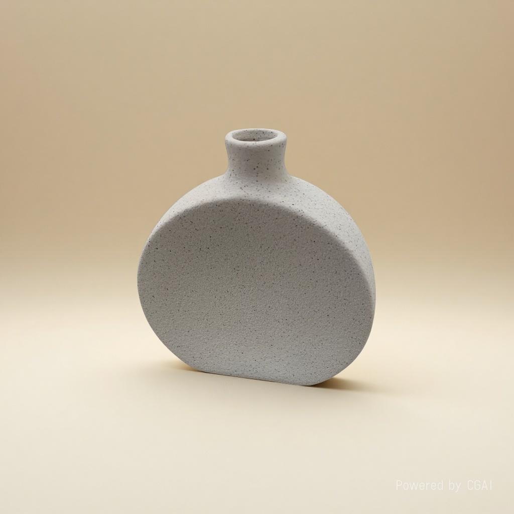 Grey gold textured creative ceramic vase, large tea vase, acrylic decorative vase 110453706
