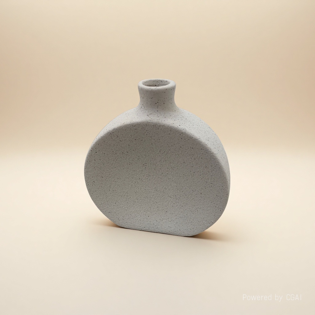 Grey gold textured creative ceramic vase, large tea vase, acrylic decorative vase 110453706 details Picture