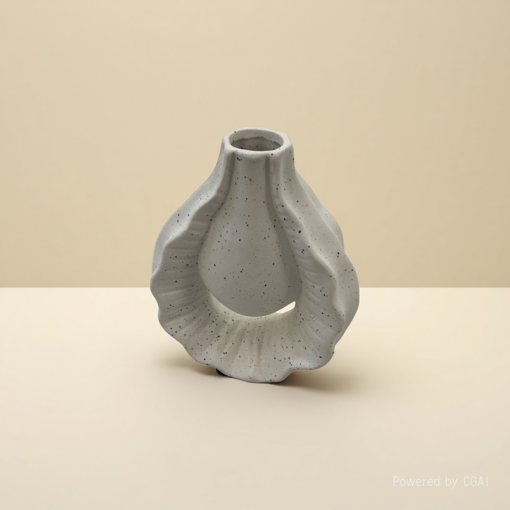 Grey-gold textured creative ceramic vase, large tea vase, acrylic decorative vase 110615568 Application Scenario