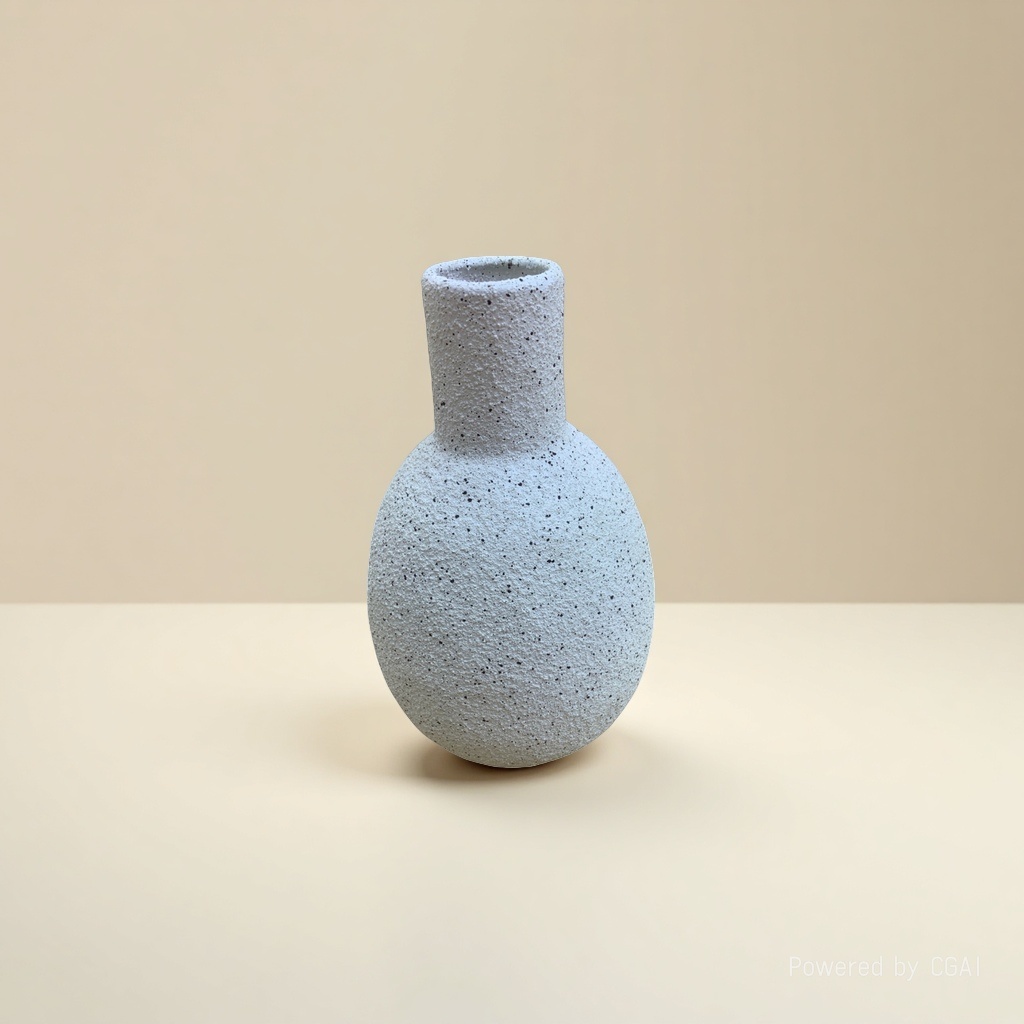 White spot texture creative ceramic vase, large tea vase, acrylic decorative vase Specification image