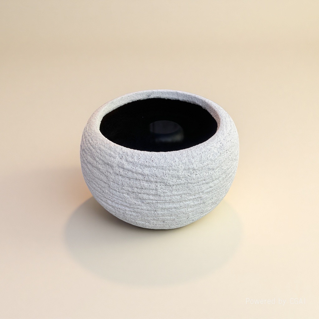 White textured rectangular rhombic plastic ceramic flowerpot container Specification image