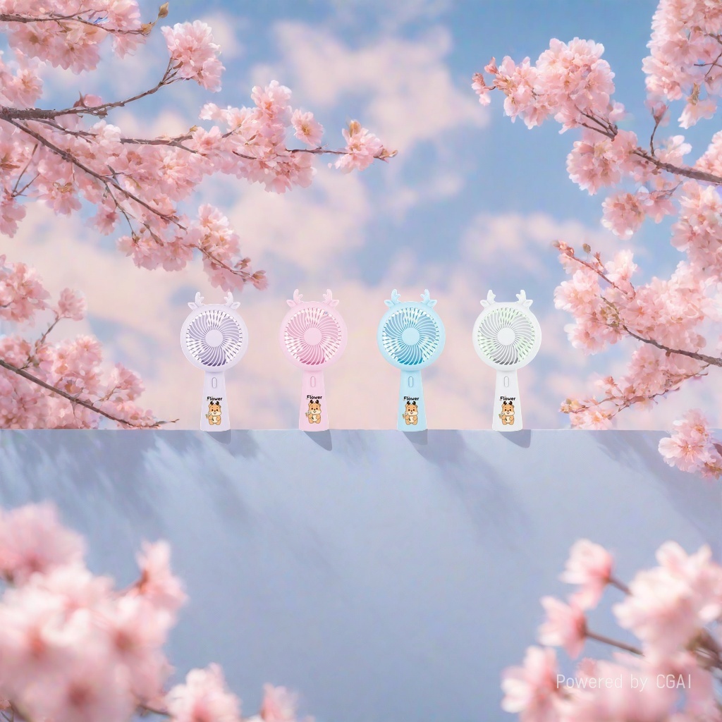 Colorful Antler mini USB handheld small fan Portable silent electric fan Application Scenario