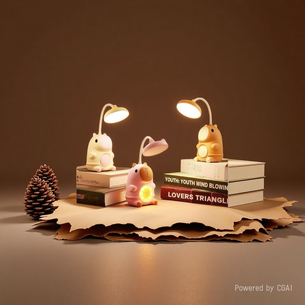 Jilian Creative Cartoon Ceramic Table Lamp, ambient light, home decoration table lamp Application Scenario
