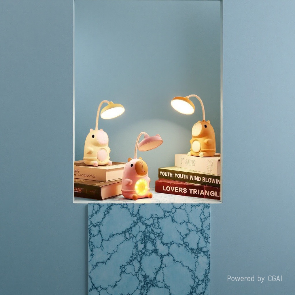 Jilian Creative Cartoon Ceramic Table Lamp, ambient light, home decoration table lamp details Picture