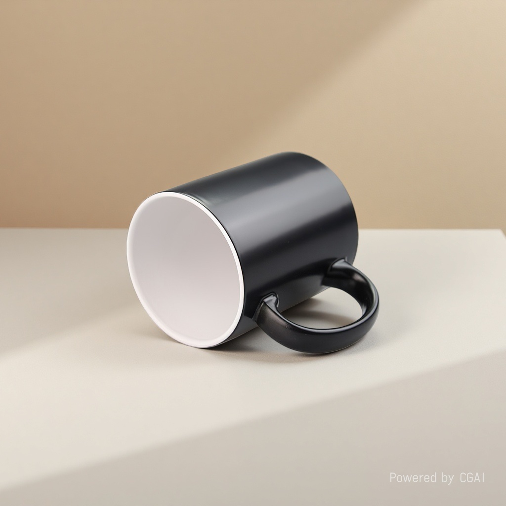 Matte ceramic cups, color-changing cups, heat transfer black mugs, advertising event gift cups, customized logos Application Scenario