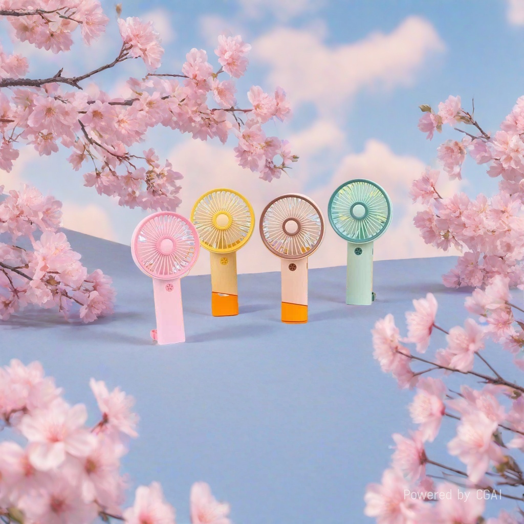 Colorful portable USB charging mini handheld fan