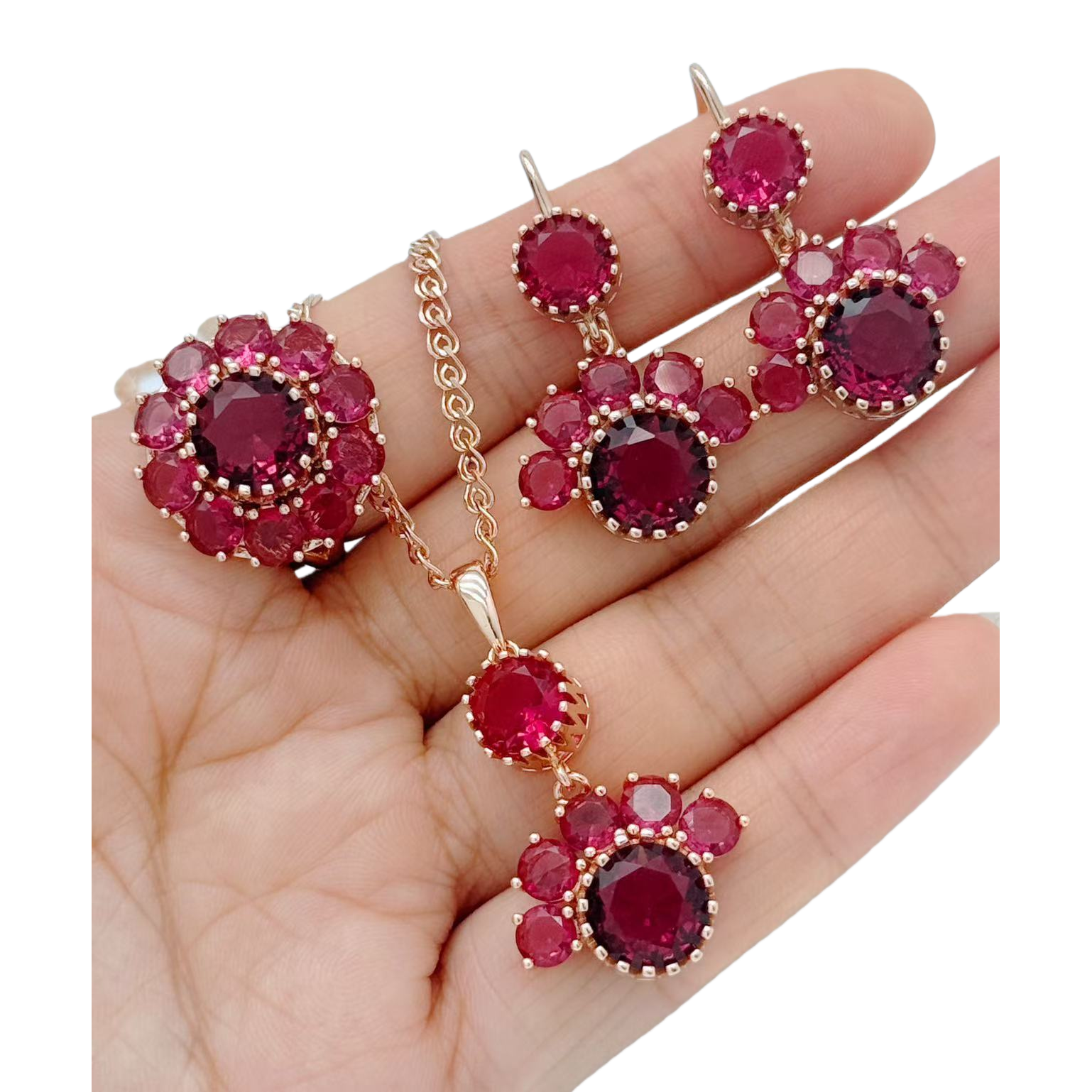 الماموث، بلورات الماء الطبيعية، كشك مصنوع يدويا من المجوهرات Item Picture