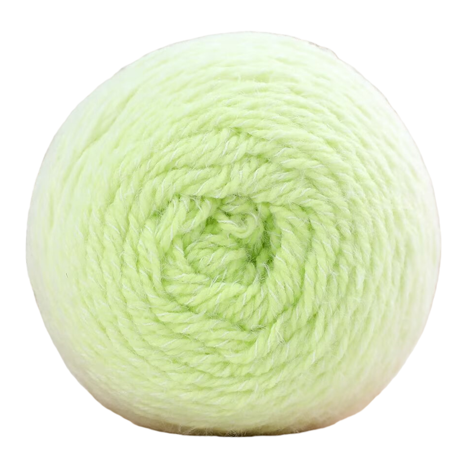 Light emerald green multi-color available yarns