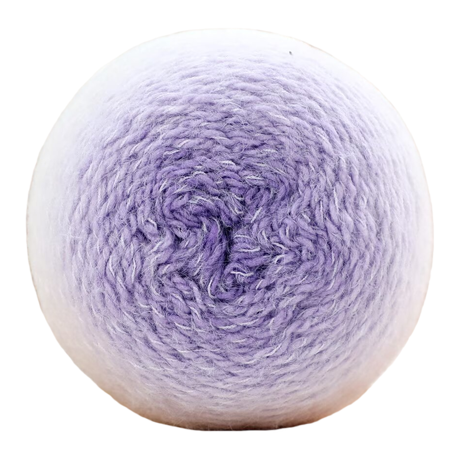 Light purple multi-color available yarns