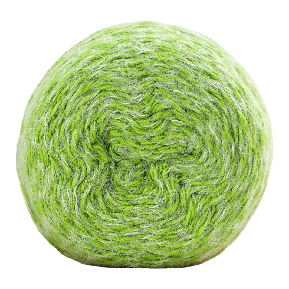 Pure leaf green multi-color available yarns