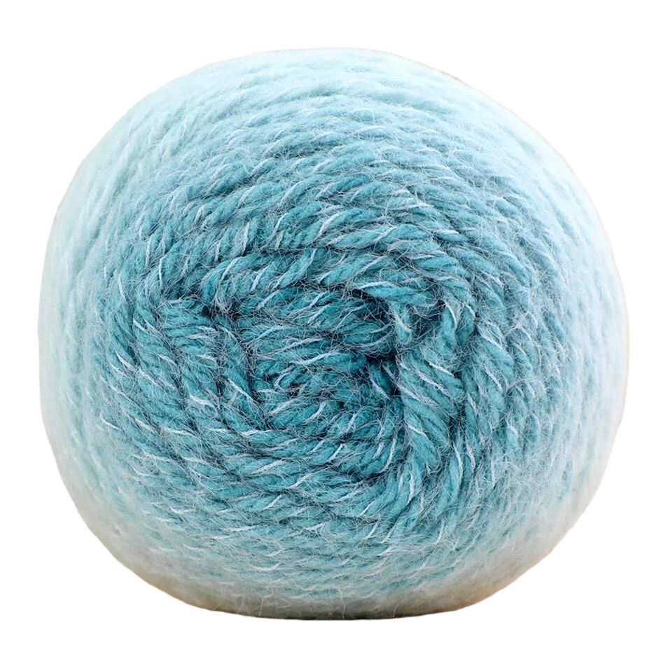 Light blue multi-color available yarns