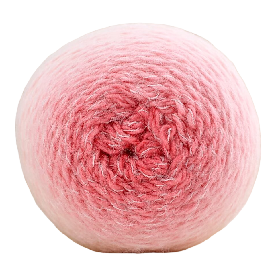 Light pink multi-color available yarns