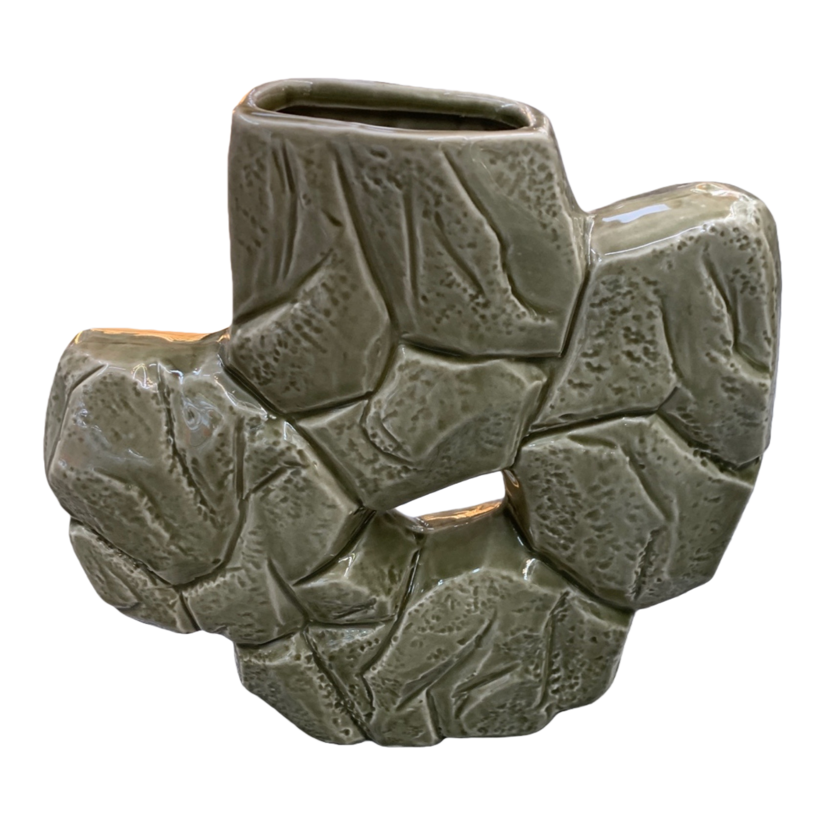 Celadon glaze crack-shaped vase simulation handicraft indoor decorative item Item Picture