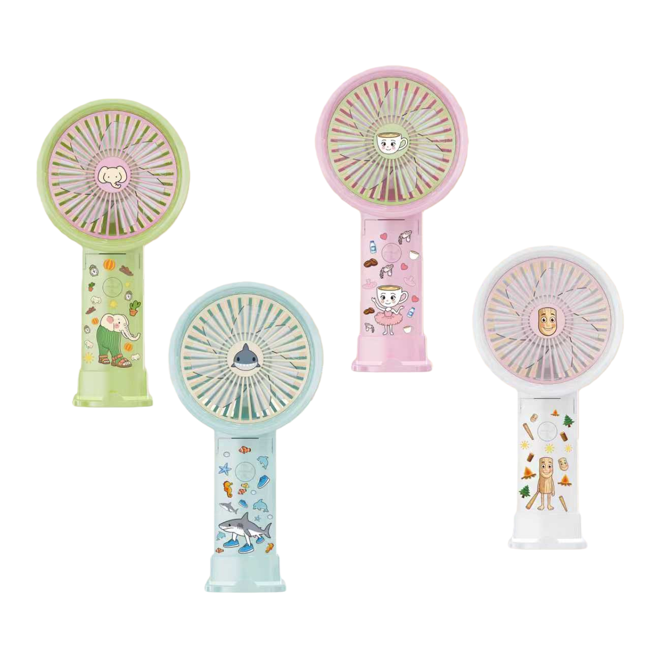 Hot-selling color cartoon USB handheld small fan mini portable electric fan Item Picture