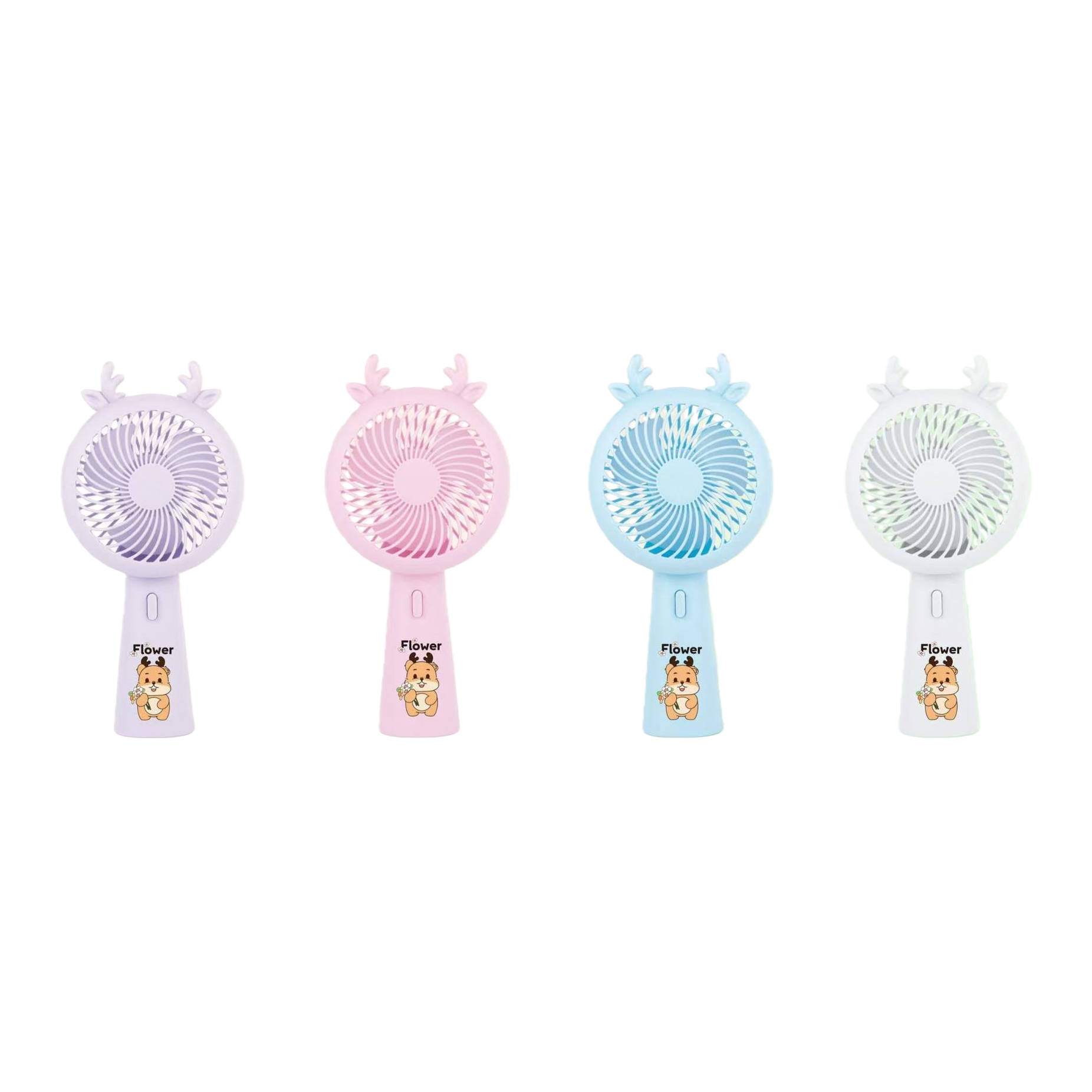 Colorful Antler mini USB handheld small fan Portable silent electric fan Item Picture