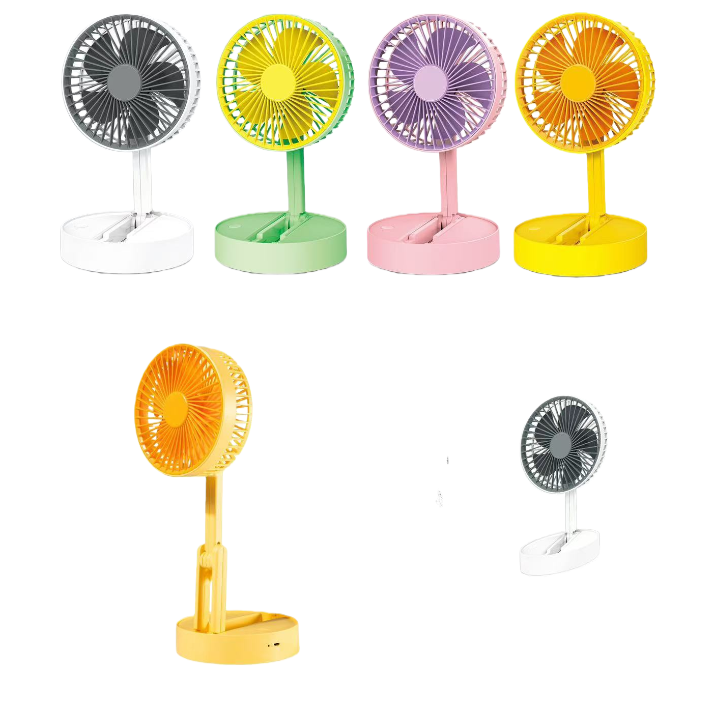 Colorful folding handheld mini USB fan, small fan, portable electric fan Item Picture