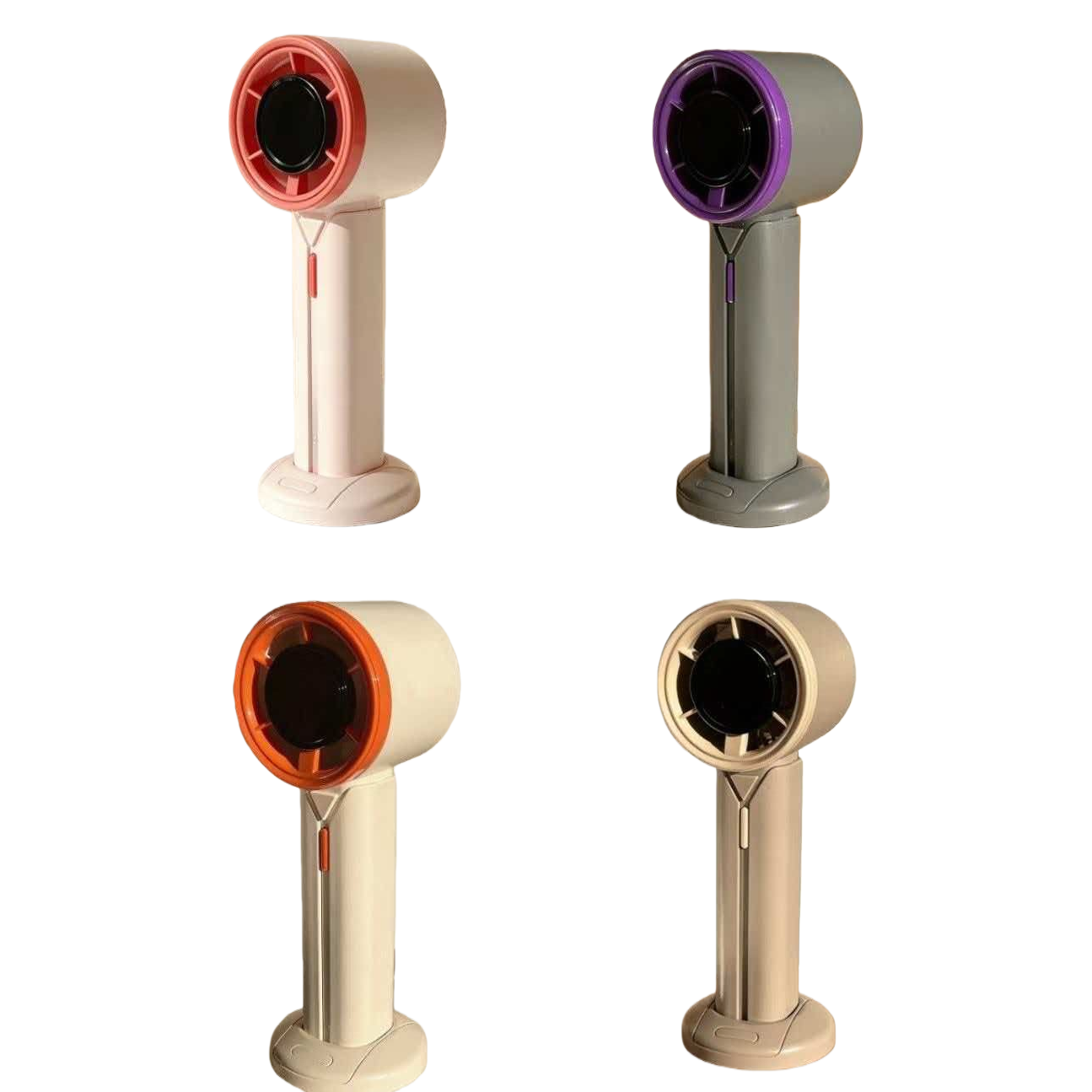 A new high-appearance-level four-color portable neck-hanging bladeless handheld electric fan Item Picture