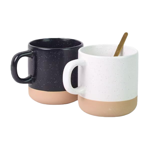 简约双色拼接马克杯子陶瓷杯家用高颜值可爱办公室咖啡杯牛奶杯 Item Picture