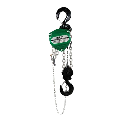 Green shell hoisting block, chain hoist and manual lifting equipment available in 1 ton and 2 tons Item Picture