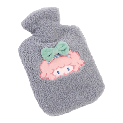 Nueva bolsa de agua caliente de inyección de teddy plush es fácil de llevar