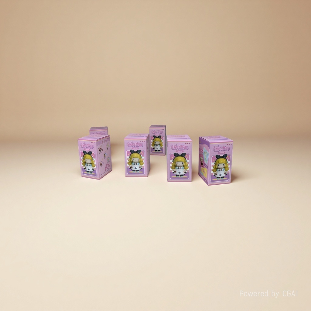 Mini World Boys Series pendant blind box toys figurine in pink packaging with dolls made of PVC material for collection Specification image