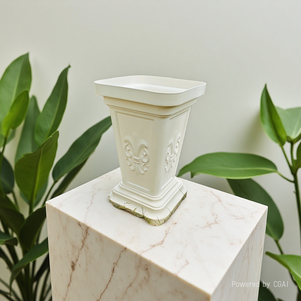 Roman Columns, square piers, Roman Columns, square Roman Columns, wedding props, wedding guides, flower POTS, plastic flower POTS details Picture