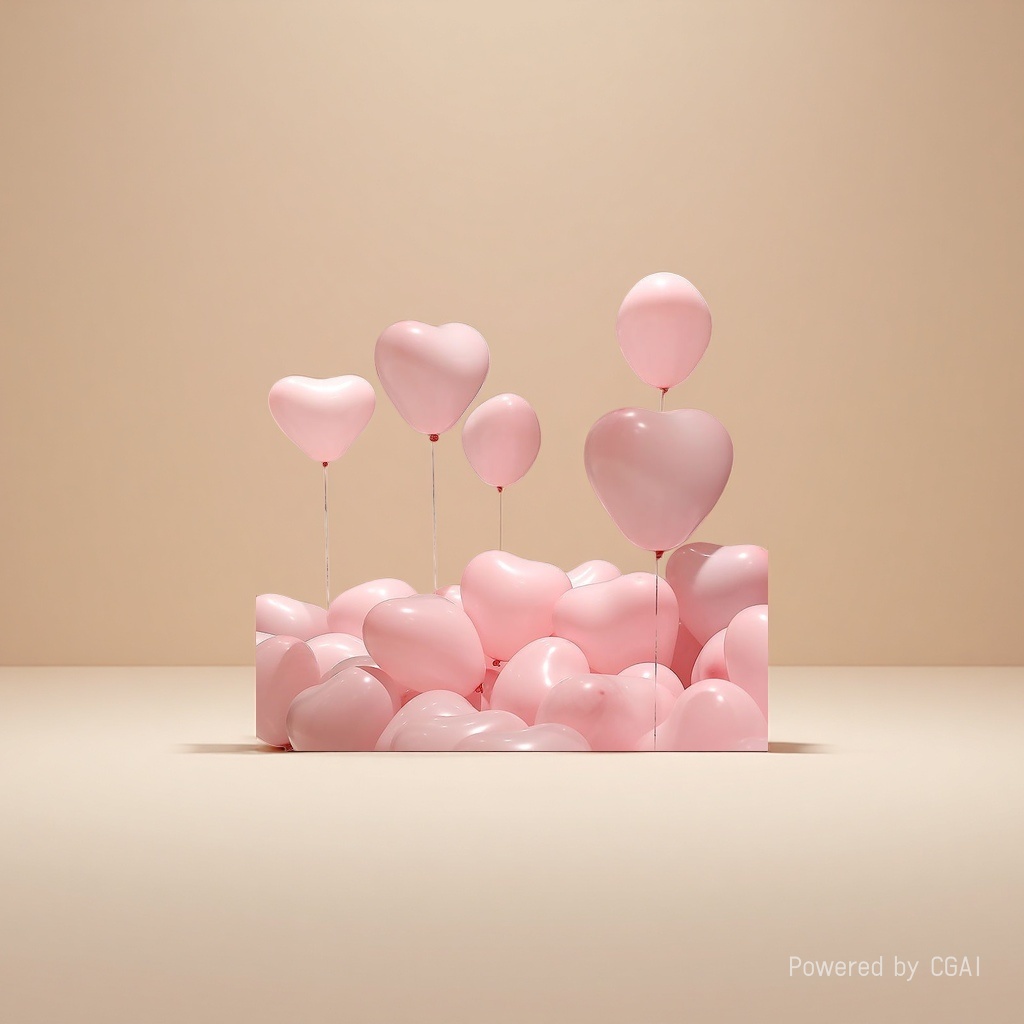 Pink heart-shaped balloon party decoration balloons 10-inch party decoration wholesale Specification image