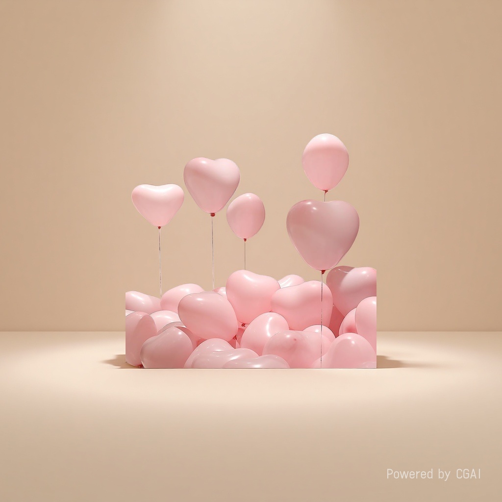 Pink heart-shaped balloon party decoration balloons 10-inch party decoration wholesale details Picture