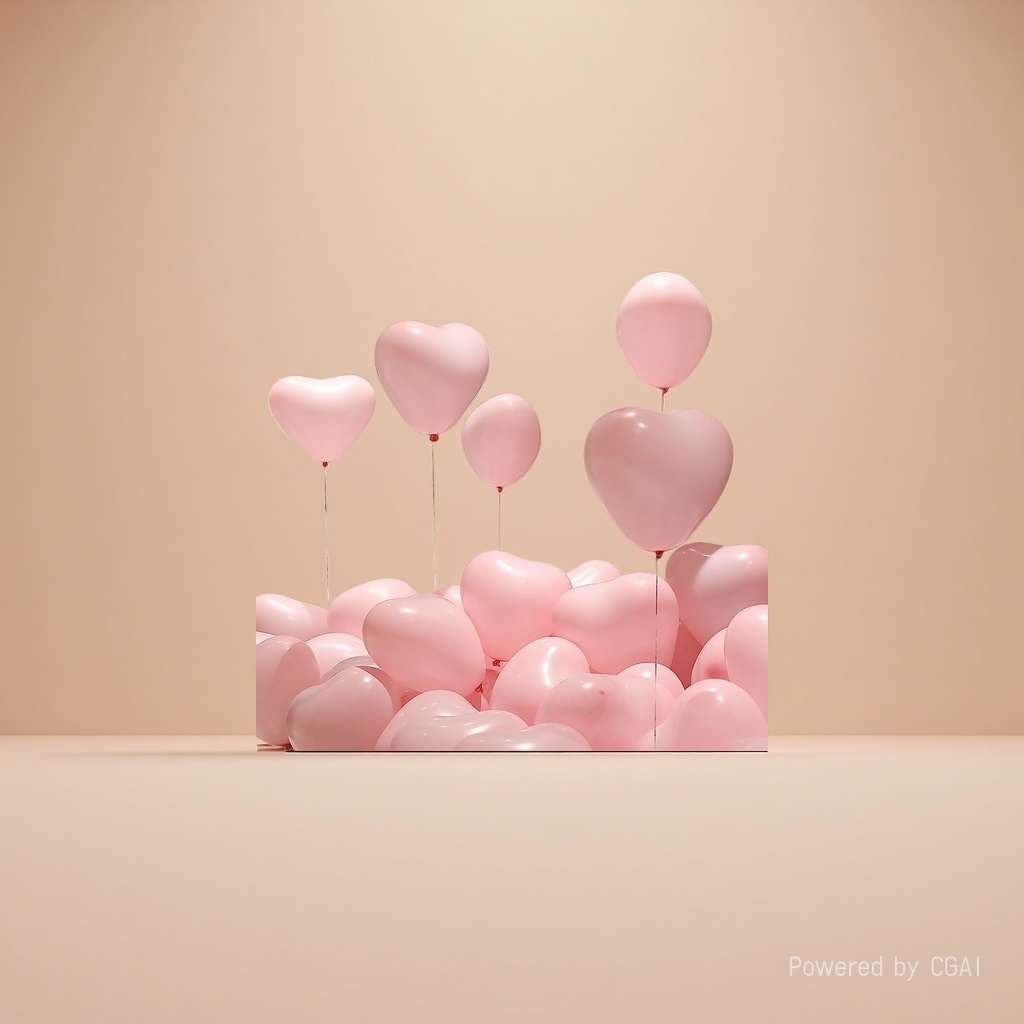Pink heart-shaped balloon party decoration balloons 10-inch party decoration wholesale Application Scenario