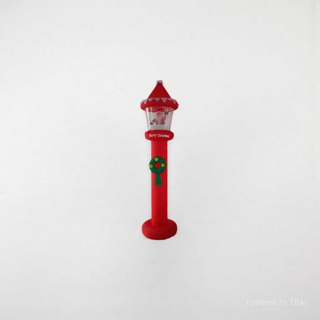Red Christmas lamp posts decorate the Christmas tree Specification image