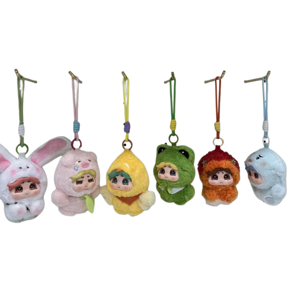 Colorful plush ip figurine pendant, keychain, plush toy pendant Item Picture
