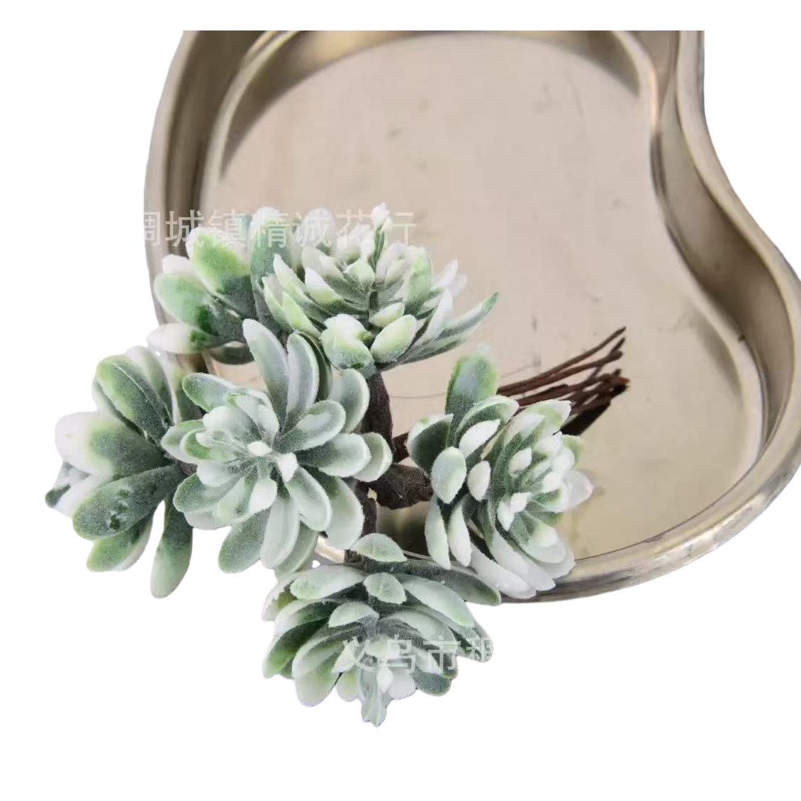 Plastic foam artificial flower and flower stem set, available in multiple colors as decorative ornaments Item Picture