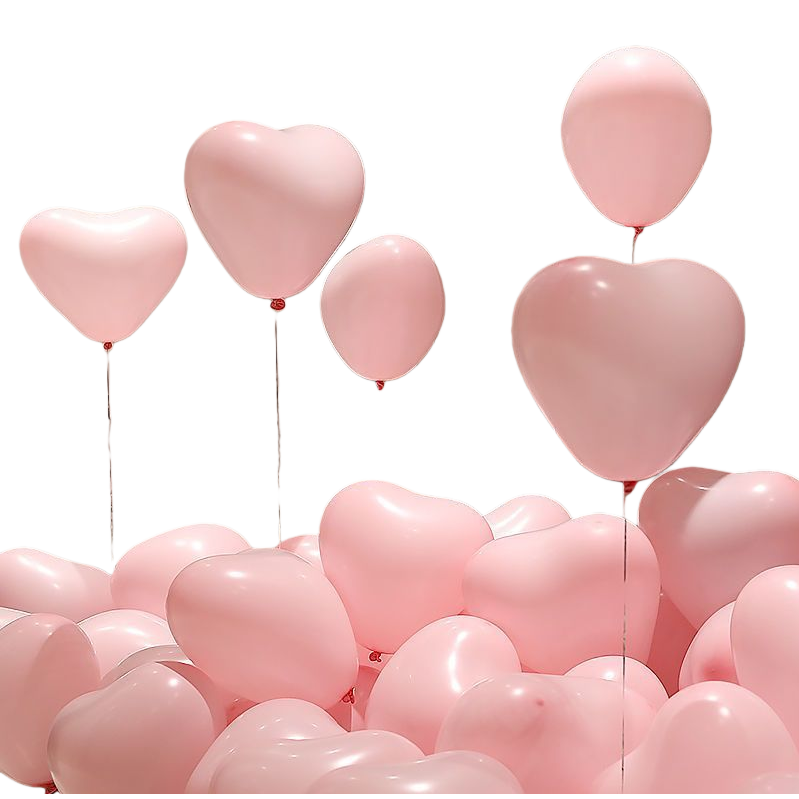 Pink heart-shaped balloon party decoration balloons 10-inch party decoration wholesale Item Picture