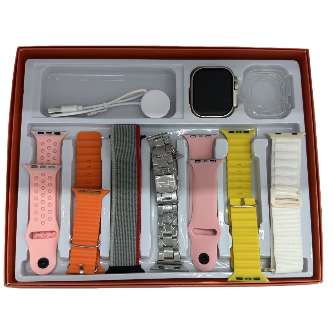 AI smartwatch card-inserting electronic watch with heart rate monitoring sports watch set Item Picture