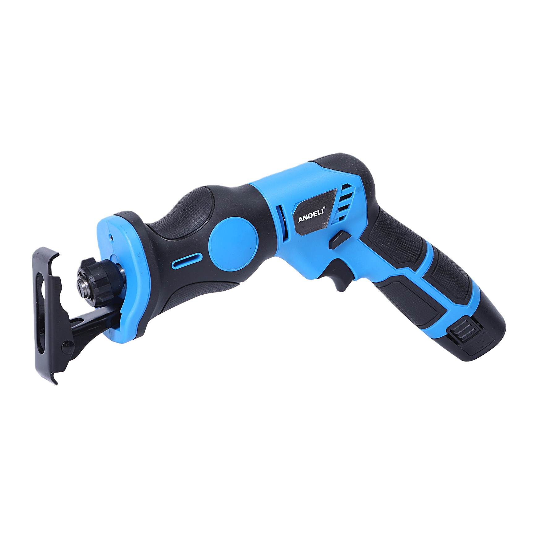 ANDELI 12V lithium battery reciprocating saw with built-in battery charging is a household tool for cutting metal, wood, bones and meat Item Picture