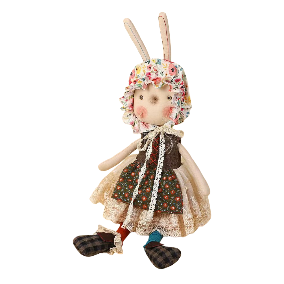 loverdream花边帽兔子玩偶布艺yukio ins风 Item Picture