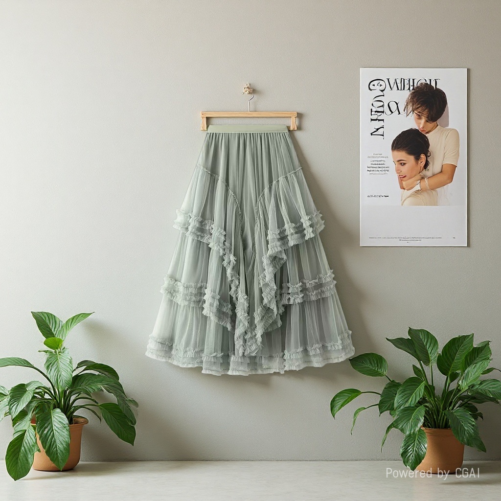 Heavy lace mesh cake dress, puffy cake dress, half skirt, multi-layered and high-end gauze dress Application Scenario