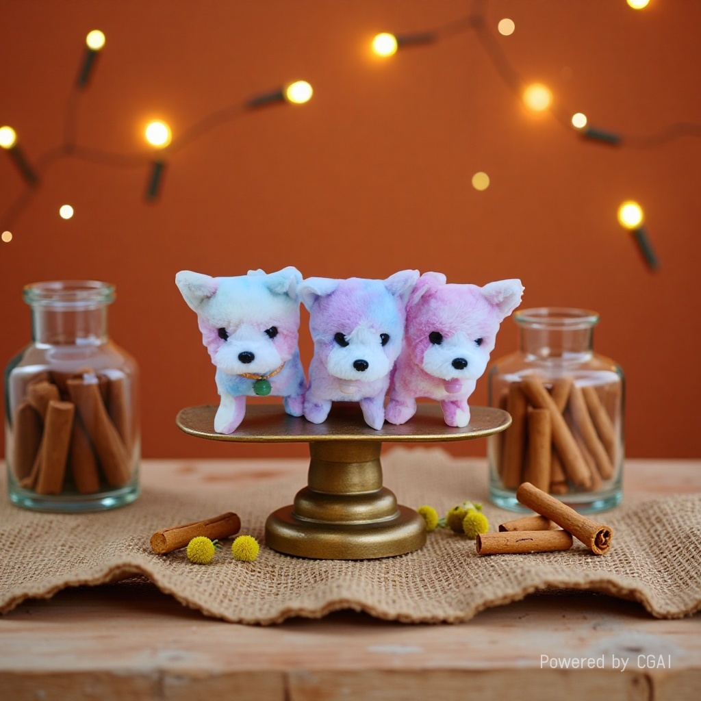 Colorful plush dog toys, soft and cute throw pillows, plush figurines, children's sleeping dolls
