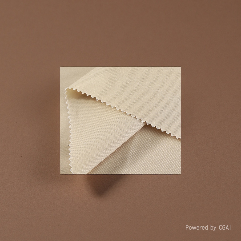 Beige cotton fabric, high-count cotton fabric for clothing and home textiles details Picture