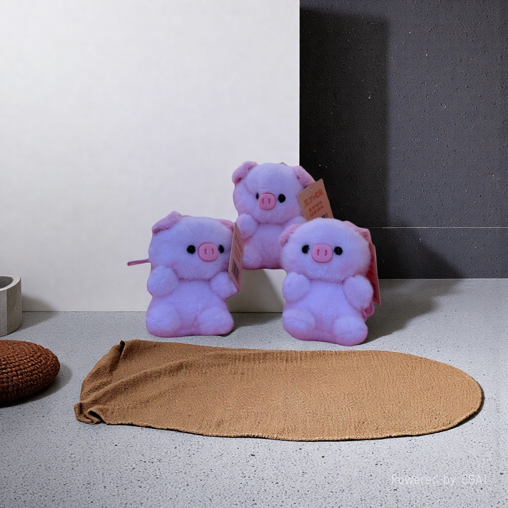 Pink plush piglet doll, plush toy, doll toy, Star Dream plush pet pendant toy Specification image