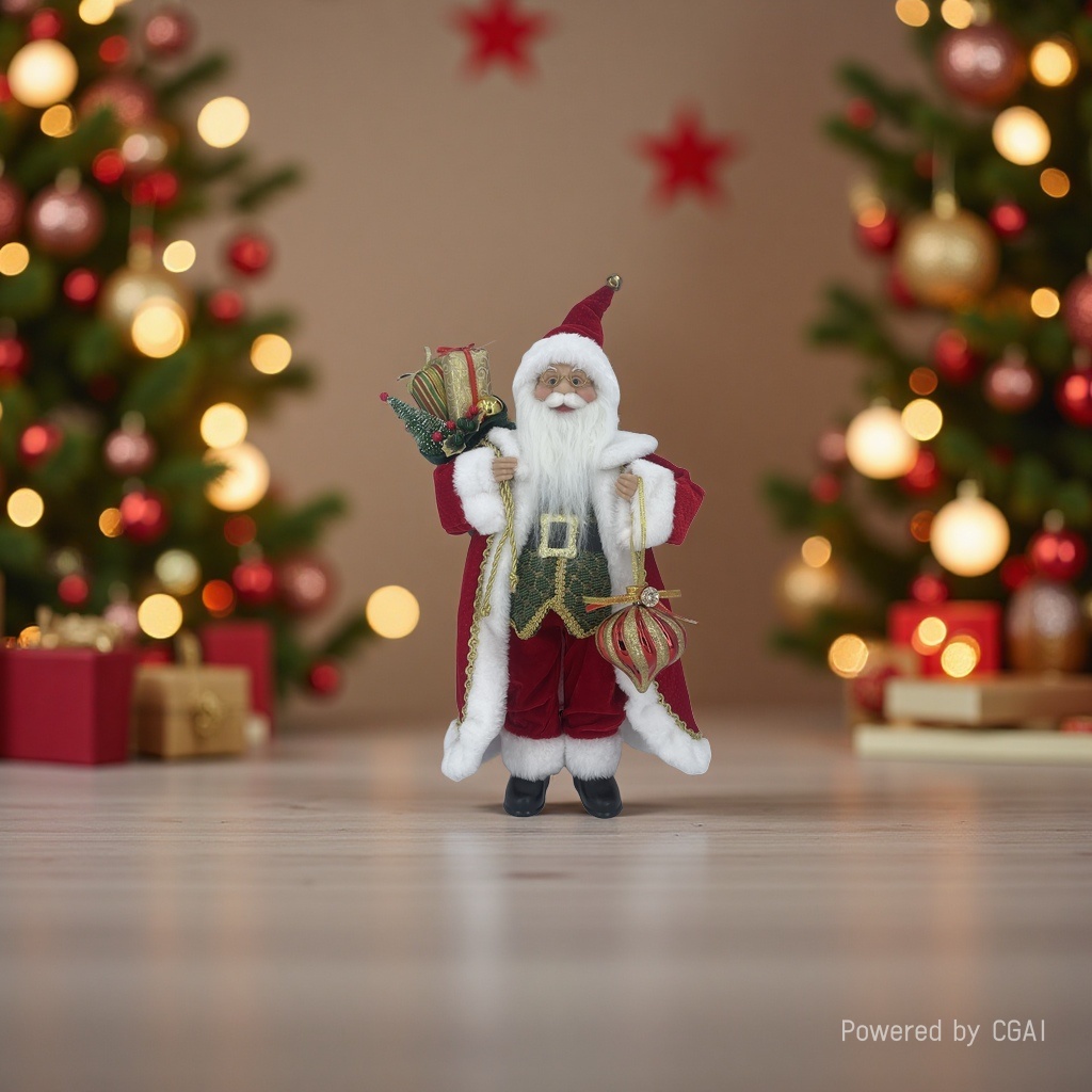 Red Santa Claus doll dolls as festive decorative gifts Specification image