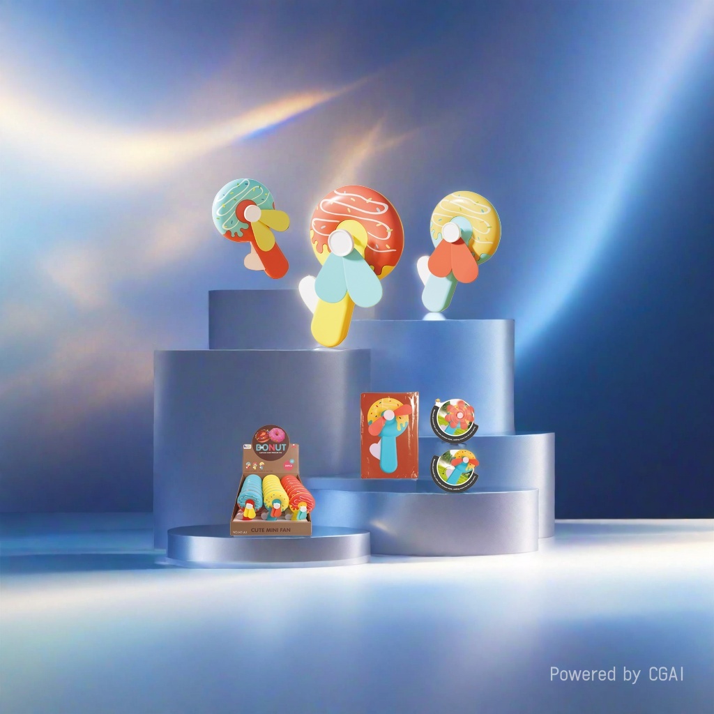 Canned Fish AI electronic toys, colorful doughnuts, handheld small fans, flashing elastic balls, keyboard pendants, figurines Application Scenario